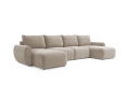 Sofa rozkładana Norum w kształcie U okrągłe podłokietniki Innovation Living różne warianty