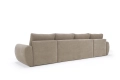 Sofa rozkładana Norum w kształcie U okrągłe podłokietniki Innovation Living różne warianty