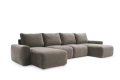 Sofa rozkładana Norum w kształcie U szerokie podłokietniki Innovation Living różne warianty