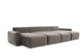 Sofa rozkładana Norum w kształcie U szerokie podłokietniki Innovation Living różne warianty