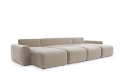 Sofa rozkładana Norum w kształcie U szerokie podłokietniki Innovation Living różne warianty