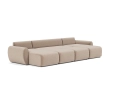 Sofa rozkładana Norum w kształcie U szerokie podłokietniki Innovation Living różne warianty