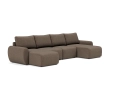 Sofa rozkładana Norum w kształcie U szerokie podłokietniki Innovation Living różne warianty