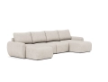 Sofa rozkładana Norum w kształcie U szerokie podłokietniki Innovation Living różne warianty