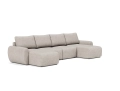 Sofa rozkładana Norum w kształcie U szerokie podłokietniki Innovation Living różne warianty