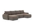Sofa rozkładana Norum w kształcie U szerokie podłokietniki Innovation Living różne warianty