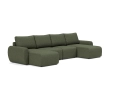 Sofa rozkładana Norum w kształcie U okrągłe podłokietniki Innovation Living różne warianty