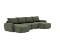 Sofa rozkładana Norum w kształcie U okrągłe podłokietniki Innovation Living różne warianty