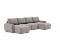 Sofa rozkładana Norum w kształcie U okrągłe podłokietniki Innovation Living różne warianty