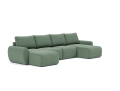 Sofa rozkładana Norum w kształcie U okrągłe podłokietniki Innovation Living różne warianty