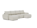 Sofa rozkładana Norum w kształcie U okrągłe podłokietniki Innovation Living różne warianty