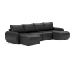 Sofa rozkładana Norum w kształcie U okrągłe podłokietniki Innovation Living różne warianty