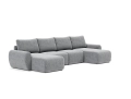 Sofa rozkładana Norum w kształcie U okrągłe podłokietniki Innovation Living różne warianty