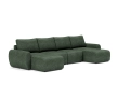 Sofa rozkładana Norum w kształcie U okrągłe podłokietniki Innovation Living różne warianty