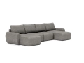 Sofa rozkładana Norum w kształcie U okrągłe podłokietniki Innovation Living różne warianty