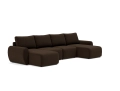 Sofa rozkładana Norum w kształcie U okrągłe podłokietniki Innovation Living różne warianty