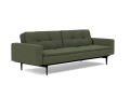 Sofa rozkładana z podłokietnikami Dublexo Styletto Sofa Bed Black Wood With Arms Innovation Living różne warianty