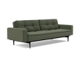 Sofa rozkładana z podłokietnikami Dublexo Styletto Sofa Bed Black Wood With Arms Innovation Living różne warianty