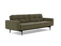 Sofa rozkładana z podłokietnikami Dublexo Styletto Sofa Bed Black Wood With Arms Innovation Living różne warianty