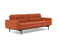 Sofa rozkładana z podłokietnikami Dublexo Styletto Sofa Bed Black Wood With Arms Innovation Living różne warianty