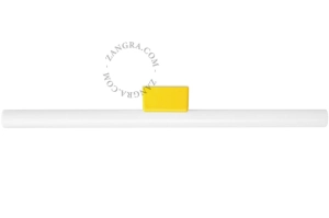 Żółta porcelanowa lampa ścienna lub sufitowa S14d Adriana - świetlówka szkło opalowe adriana.b.030 Zangra różne warianty