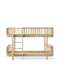 Niskie łóżko piętrowe dębowe Oliver Furniture Original Wood Collection