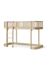 Łóżko LOW LOFT na niskiej antresoli 138cm Wood Oak Oliver Furniture