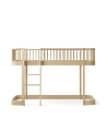 Łóżko LOW LOFT na niskiej antresoli 138cm Wood Oak Oliver Furniture