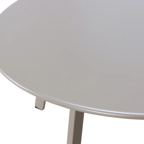 STOLIK KAWOWY FER METALOWY, SAND Ø70CM WOOOD