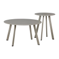 STOLIK KAWOWY FER METALOWY, SAND Ø70CM WOOOD