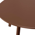 STOLIK KAWOWY FER METALOWY, DARK BROWN Ø70CM WOOOD