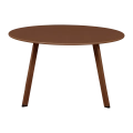 STOLIK KAWOWY FER METALOWY, DARK BROWN Ø70CM WOOOD