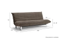 Minimalna sofa rozkładana Quiltus Soft Spring Innovation Living różne warianty