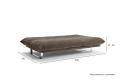Minimalna sofa rozkładana Quiltus Soft Spring Innovation Living różne warianty