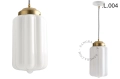 Mosiężna lampa wisząca ze szklanym kloszem różne warianty Zangra