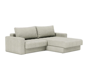 Sofa rozkładana z szezlongiem i podłokietnikami AKELLO Innovation różne warianty