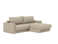 Sofa rozkładana z szezlongiem i podłokietnikami AKELLO Innovation różne warianty