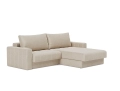 Sofa rozkładana z szezlongiem i podłokietnikami AKELLO Innovation różne warianty