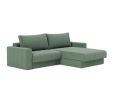 Sofa rozkładana z szezlongiem i podłokietnikami AKELLO Innovation różne warianty