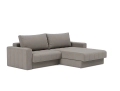 Sofa rozkładana z szezlongiem i podłokietnikami AKELLO Innovation różne warianty