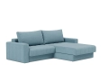 Sofa rozkładana z szezlongiem i podłokietnikami AKELLO Innovation różne warianty