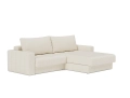 Sofa rozkładana z szezlongiem i podłokietnikami AKELLO Innovation różne warianty