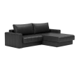 Sofa rozkładana z szezlongiem i podłokietnikami AKELLO Innovation różne warianty