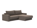 Sofa rozkładana z szezlongiem i podłokietnikami AKELLO Innovation różne warianty