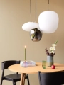 Lampa wisząca Muse Ellipse White Hubsch