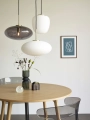 Lampa wisząca Muse Ellipse White Hubsch