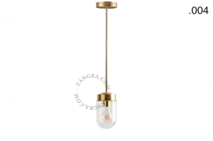 Lampa z mosiądzu ze szklanym kloszem light.136.003.go. Zangra ostatnie 2 szt (1)