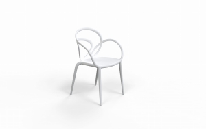  KRZESŁO LOOP BIAŁE - 2 SZT.	- QEEBOO