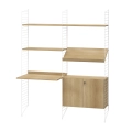 Szafka z zamkiem String Furniture dąb