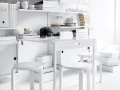 Biurko Blat STRING Furniture  białe 78x58cm